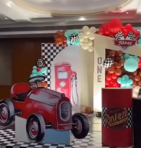 Car Themed Decor | Birthday Event — Birthdays event in Hyderabad by Events by AJ