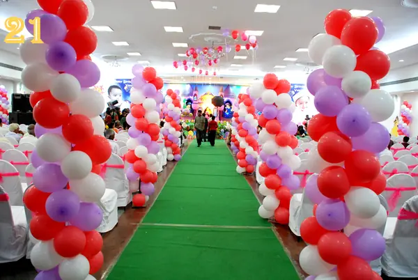 21 — Balloon Entrance For Birthdays event in Hyderabad by Events by AJ