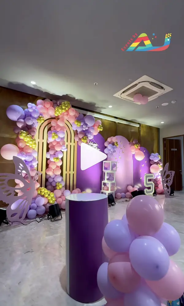 2D Theme Decor —  event in Aparna Sarovar Zenith, Hyderabad by Events by AJ