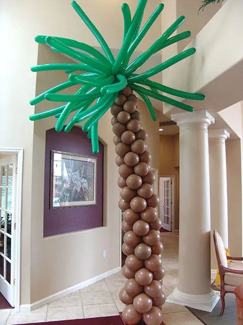 balloon palm tree1 — Balloon Entrance For Birthdays event in Hyderabad by Events by AJ