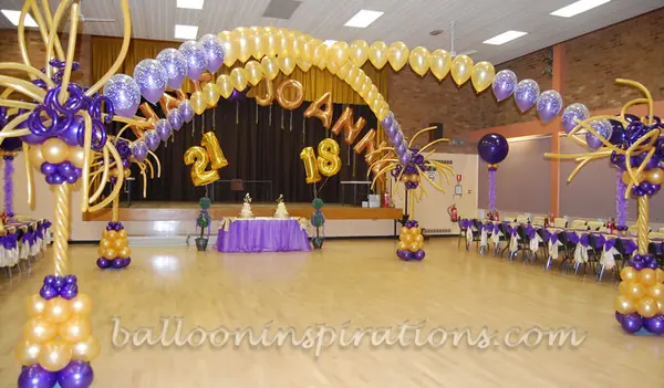 21st and 18th birthdays — Balloon Entrance For Birthdays event in Hyderabad by Events by AJ